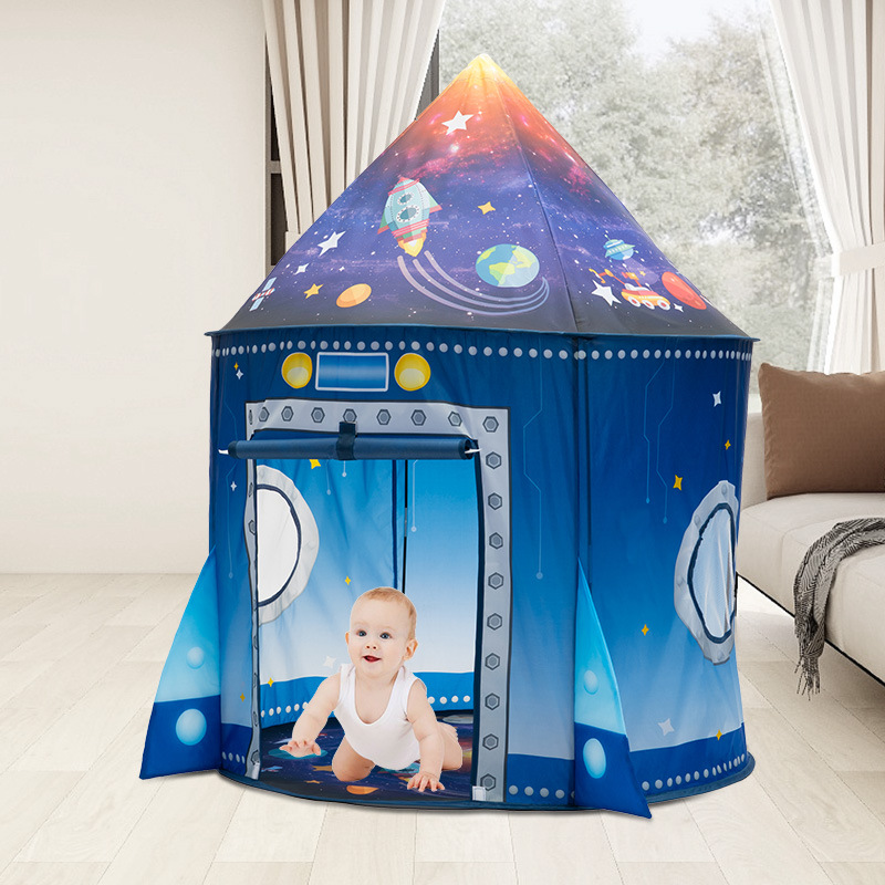 Kids Outdoor Play Tent - Rocket Ship Kids Tent Pop Up