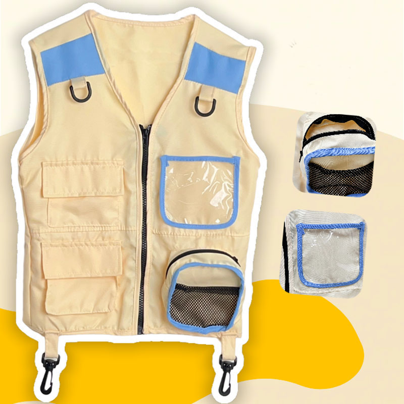 Kids Outdoor Vest - Children Explorer Vest Pretend Play Cosplay