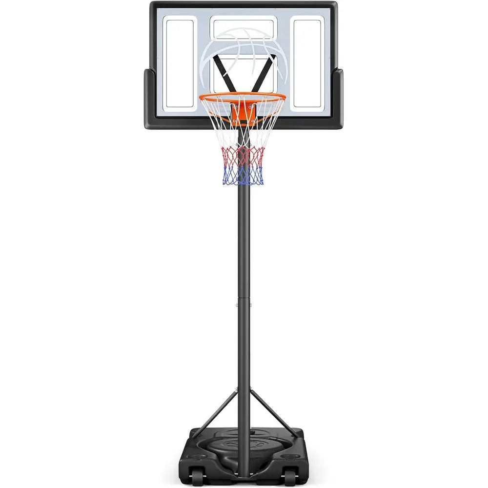 Kids Outdoor Basketball Hoop - Adjustable Portable Outdoor Basketball Hoop System