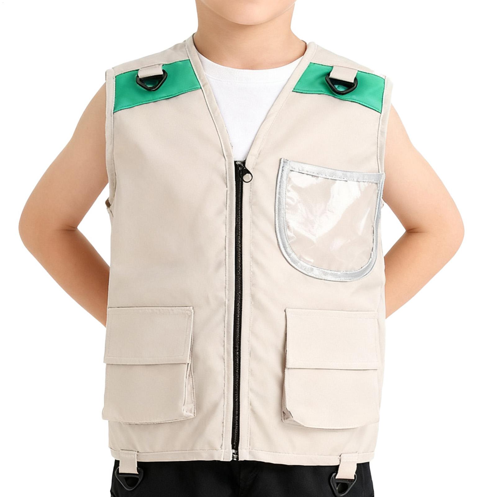 Kids Outdoor Vest - Kids Explorer Vest Costume Safari Cargo