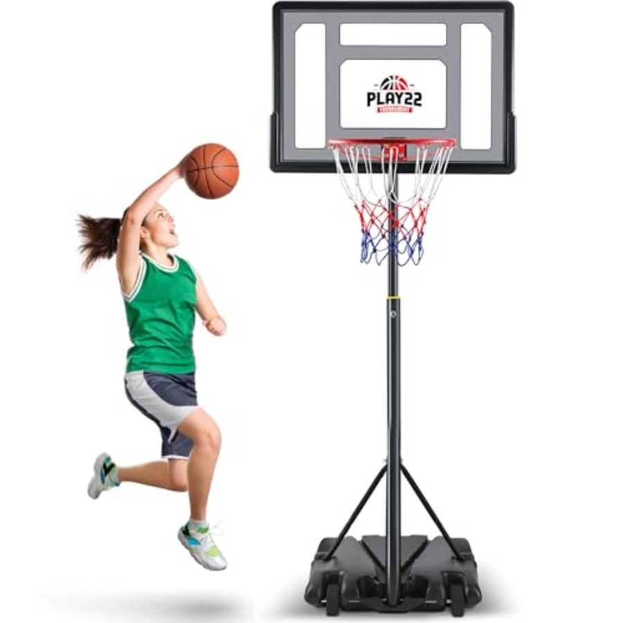 Kids Outdoor Basketball Hoop - Outdoor kids basketball hoop with 33-inch