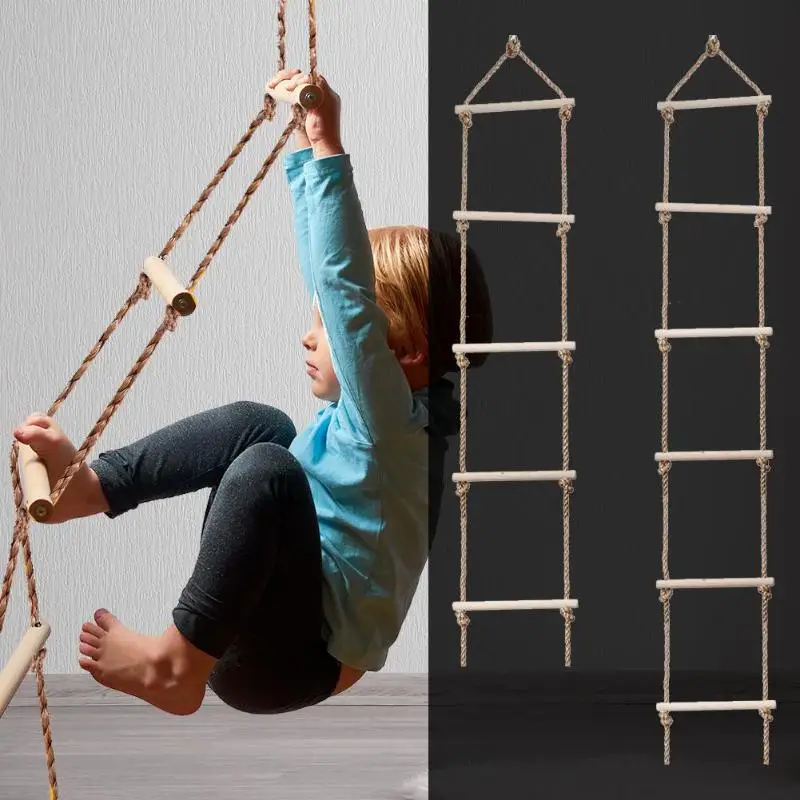 Kids Outdoor Climber - Kids Wooden Ladder Outdoor Activity Safe