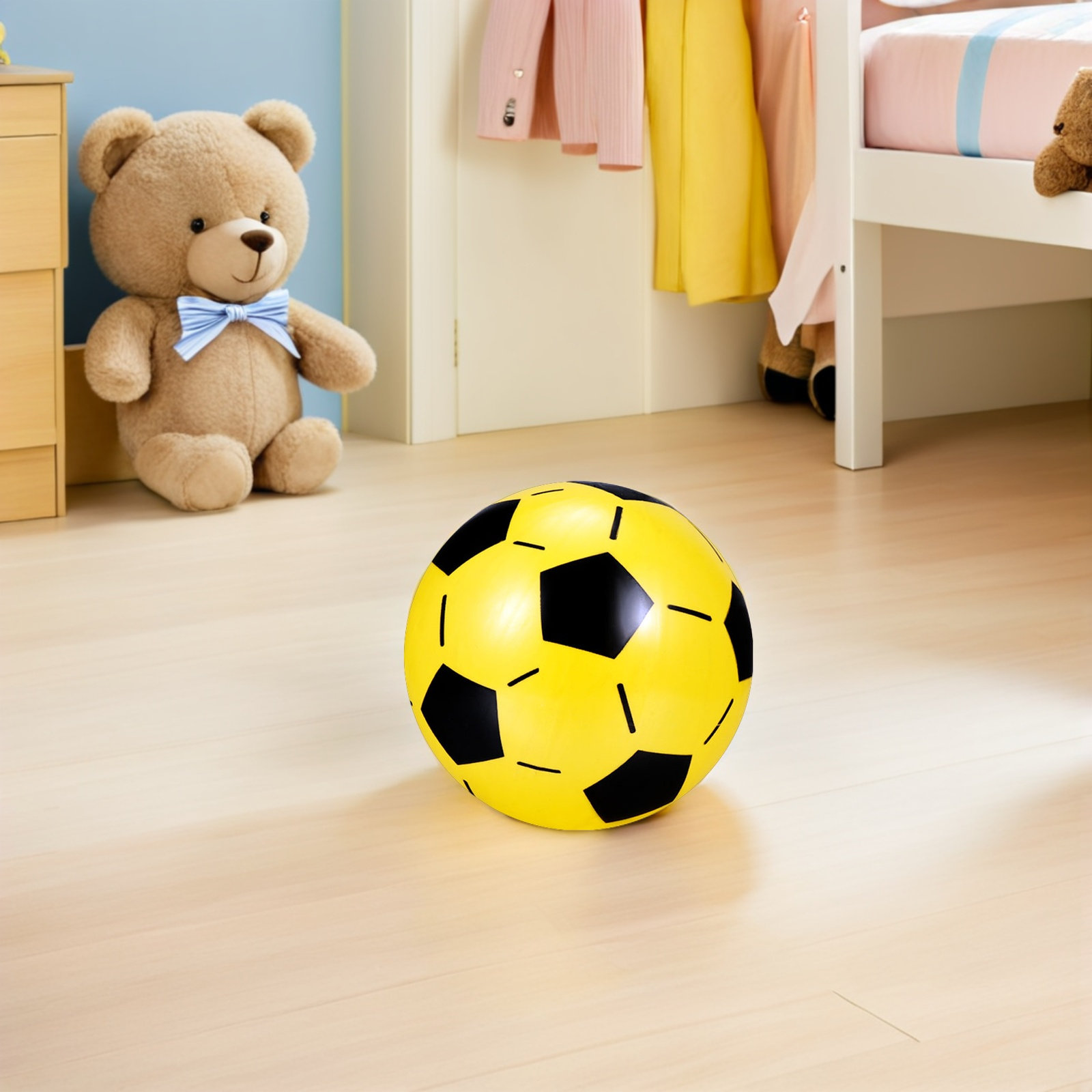 Play Kids Outdoor - 4Pcs Inflatable Soccer Balls Kids Colorful