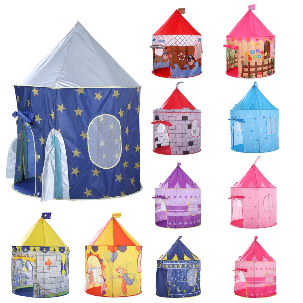Kids Outdoor Hut - 135CM Princess Castle Play Tent Ball