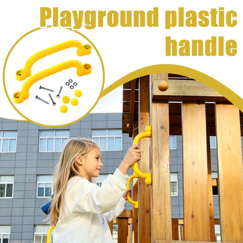 Kids Outdoor Treehouse - Playground Safety Handles For Climbing Frame