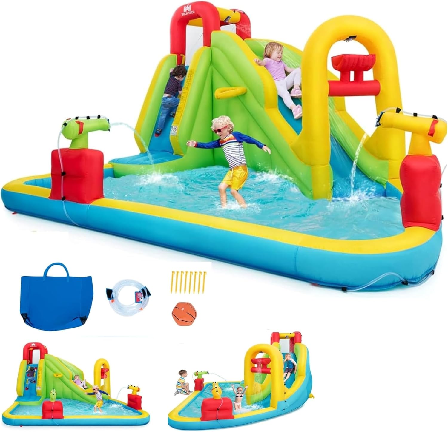 Kids Outdoor Pool - Mega Inflatable Water Park Bouncy Castle