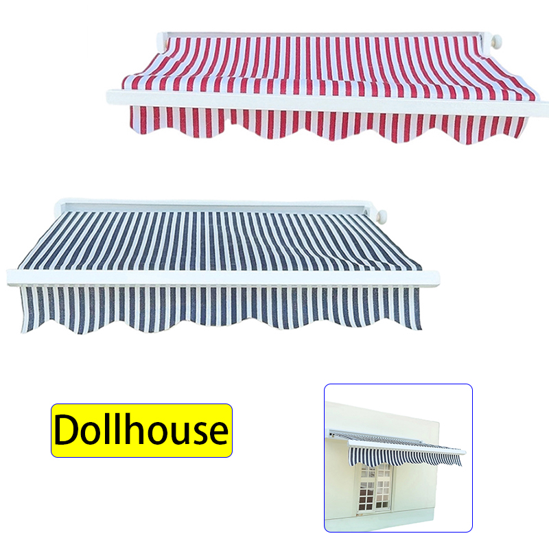 Play Kids Outdoor - 1/12 Dollhouse Simulation Awning Model Dollhouse