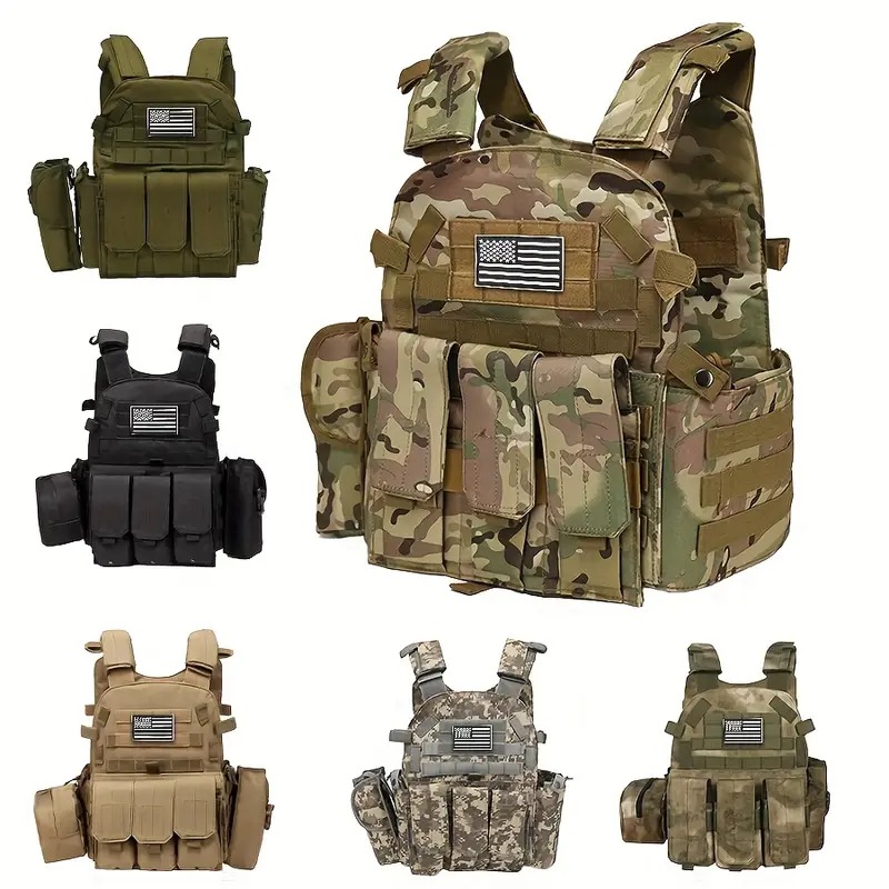 Kids Outdoor Vest - Child Camouflage Tactical Vest Nylon Body