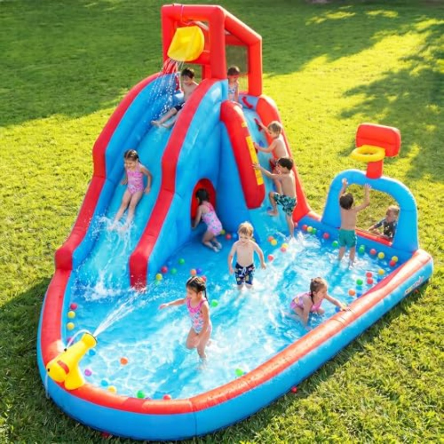 Backyard outdoor water slide i - Kids Outdoor Climbing Wall recension och pris