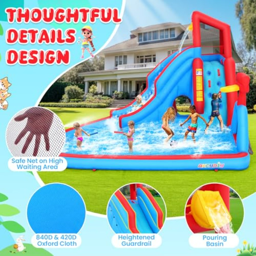 Backyard outdoor water slide i - Kids Outdoor Climbing Wall recension och pris