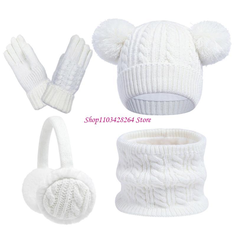 Boy Girls Winter Hat Scarf Glo - Kids Outdoor Gloves recension och pris