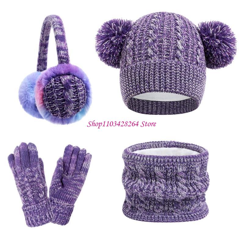 Boy Girls Winter Hat Scarf Glo - Kids Outdoor Gloves recension och pris