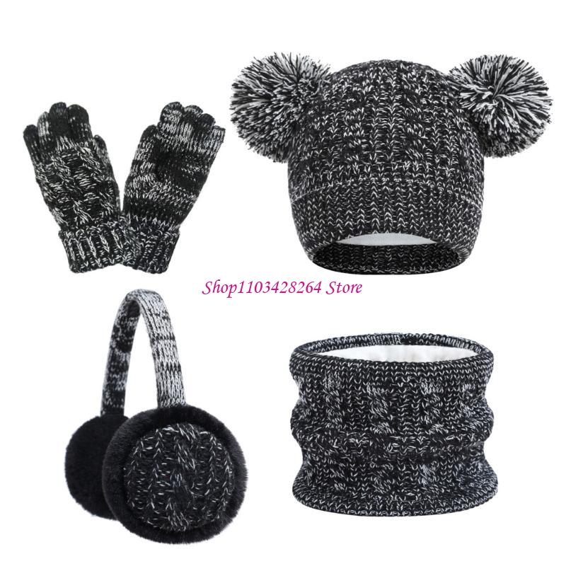 Boy Girls Winter Hat Scarf Glo - Kids Outdoor Gloves recension och pris
