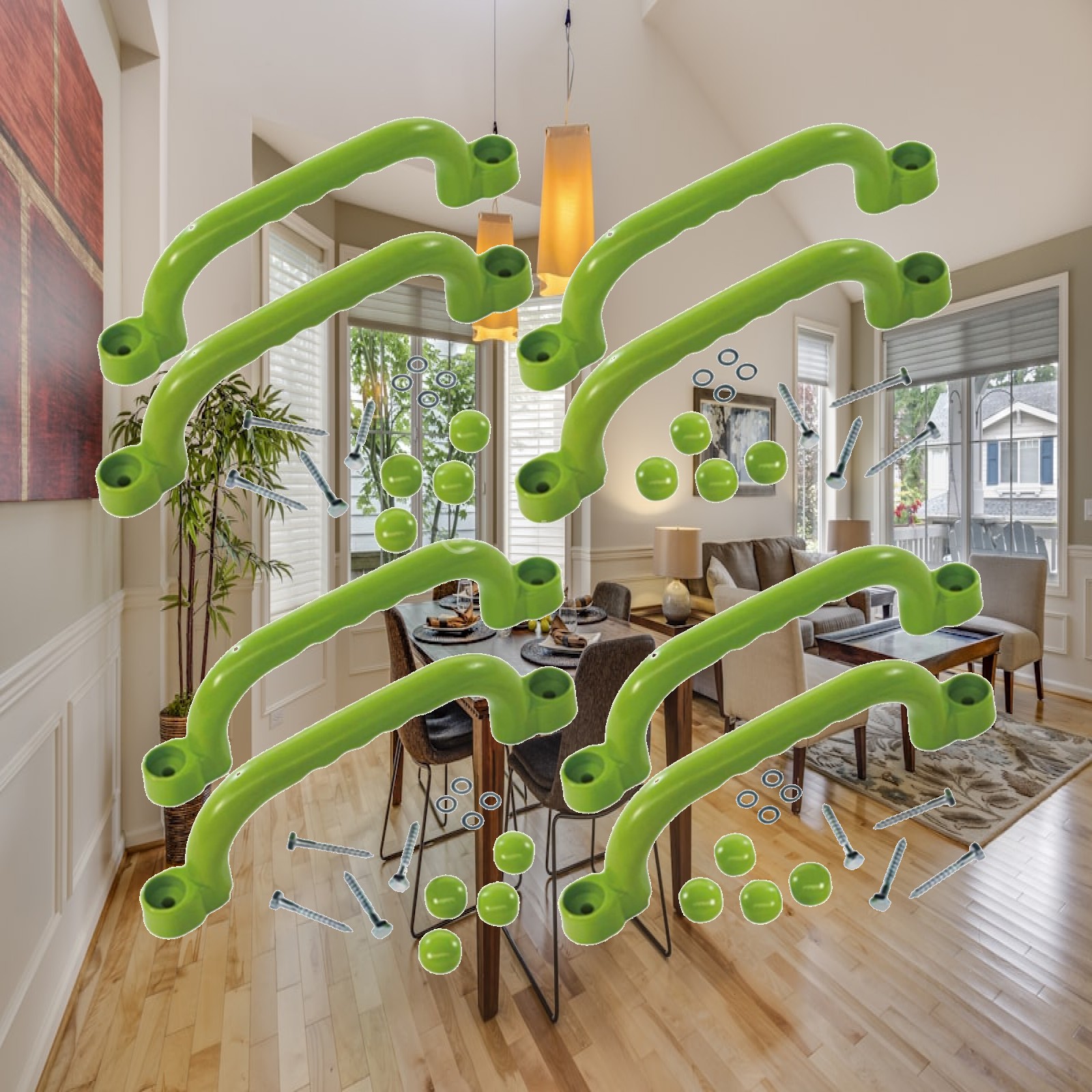 8x Climbing Handles Children G - Kids Outdoor Treehouse recension och pris