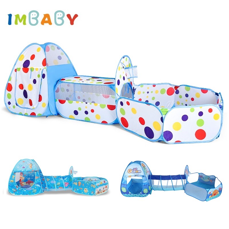 IMBABY 3 in 1 Ball Pool Foldin - Kids Outdoor Play Tent recension och pris