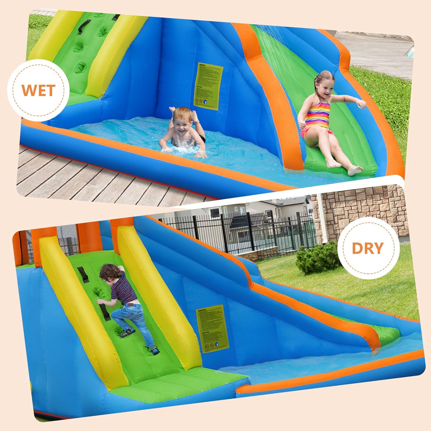 Giant Inflatable Water Park Bo - Kids Outdoor Pool recension och pris