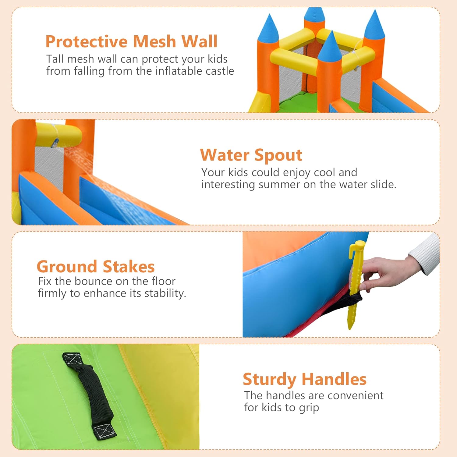 Giant Inflatable Water Park Bo - Kids Outdoor Pool recension och pris