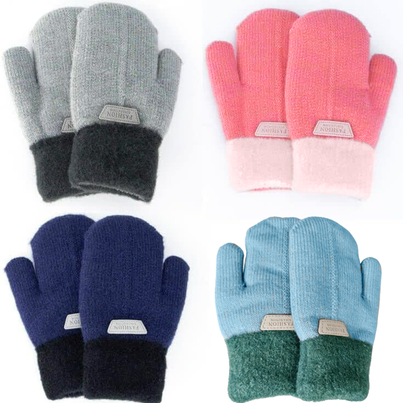 Warm Fleece Lined Kids Knit Mi - Kids Outdoor Gloves recension och pris
