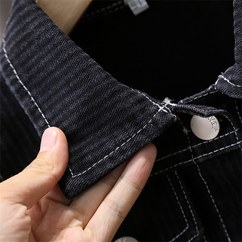 Boy Black Denim Vest Spring Au - Kids Outdoor Vest recension och pris