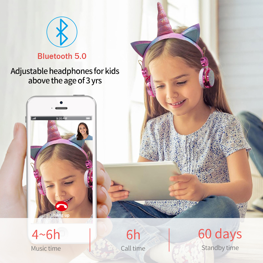 Cute Unicorn Wireless Earphone - Kids Outdoor Videos recension och pris