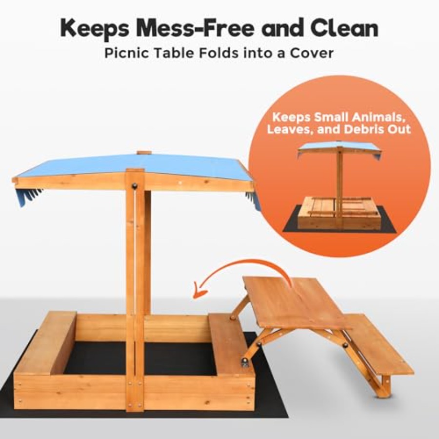 Backyard outdoor kids wooden s - Kids Outdoor Sandbox recension och pris