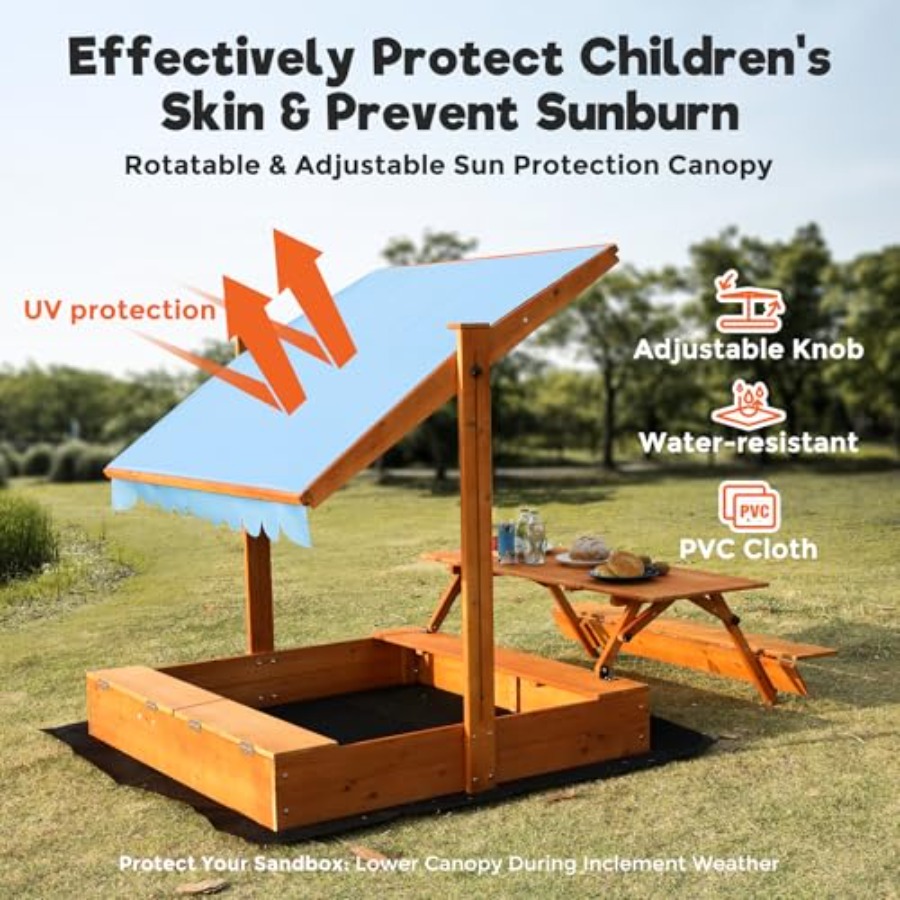 Backyard outdoor kids wooden s - Kids Outdoor Sandbox recension och pris