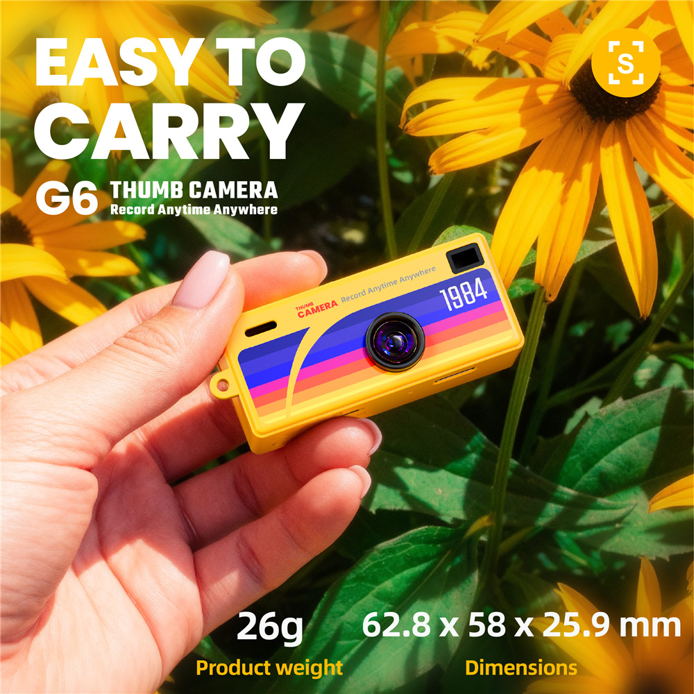 G6 Mini Thumb Camera Portable  - Kids Outdoor Videos recension och pris