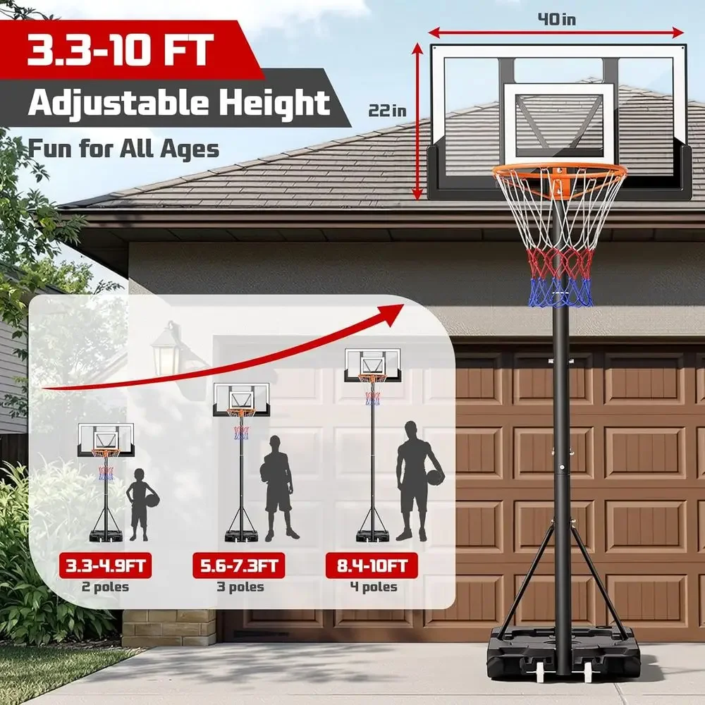 Portable Outdoor Basketball Ho - Kids Outdoor Basketball Hoop recension och pris