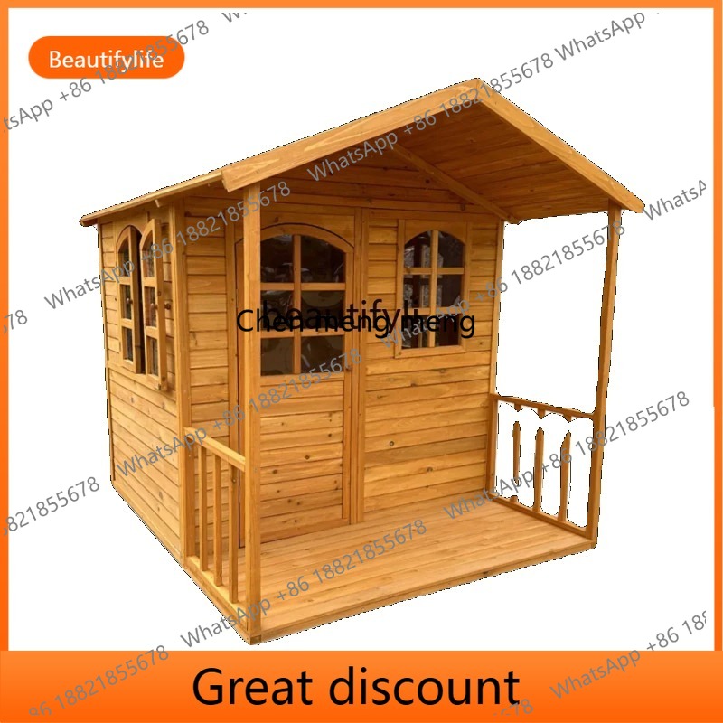 Wooden Kids Play House Large O - Kids Outdoor Treehouse recension och pris