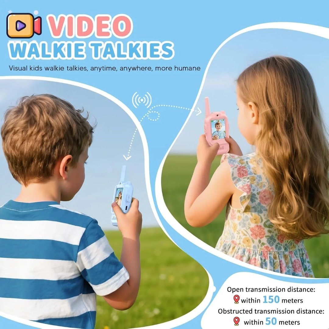 2Pcs Walkie Talkies for Kids 3 - Kids Outdoor Videos recension och pris