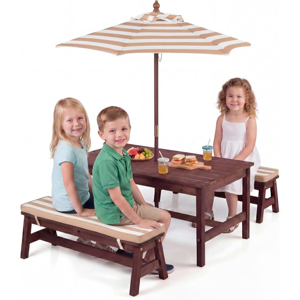 Kids Picnic Table, Large 42“x  - Kids Outdoor Bench recension och pris