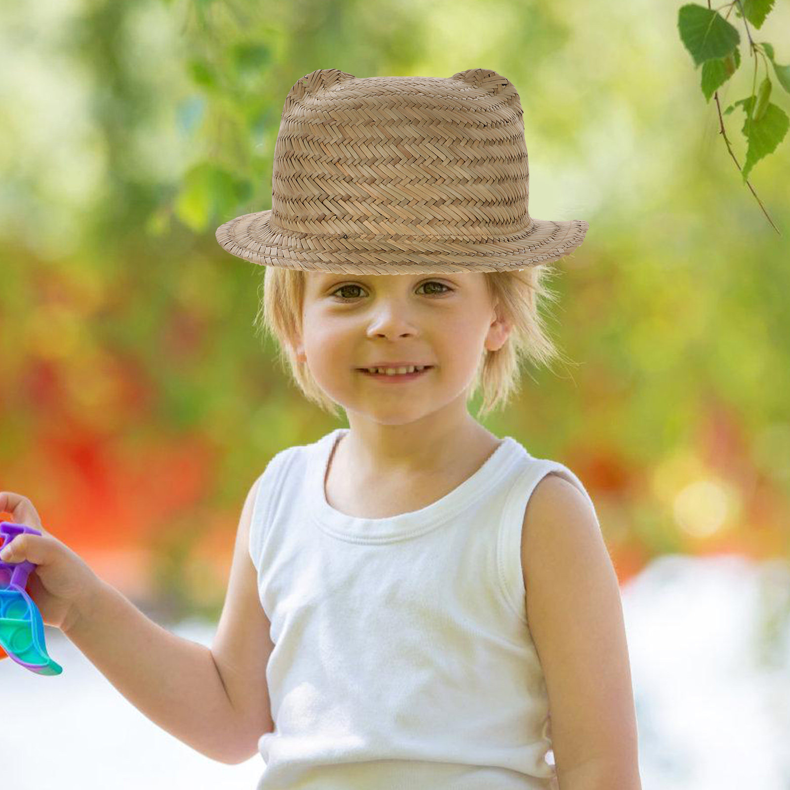 Kids Straw Sun Hat Wide Brim W - Play Kids Outdoor recension och pris