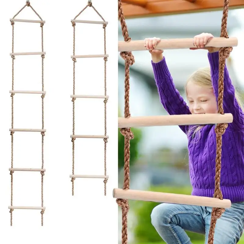 Kids Wooden Ladder Outdoor Act - Kids Outdoor Climber recension och pris