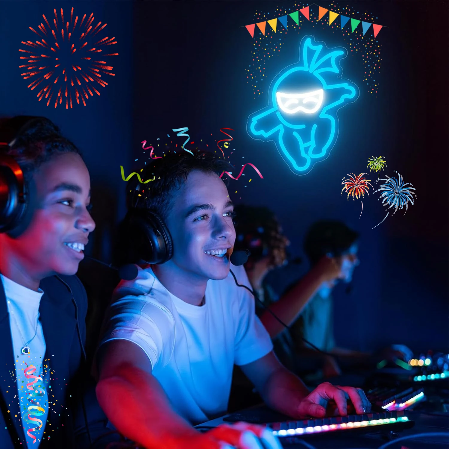 Ninja Neon Sign LED Neon Sign  - Kids Outdoor Ninja recension och pris