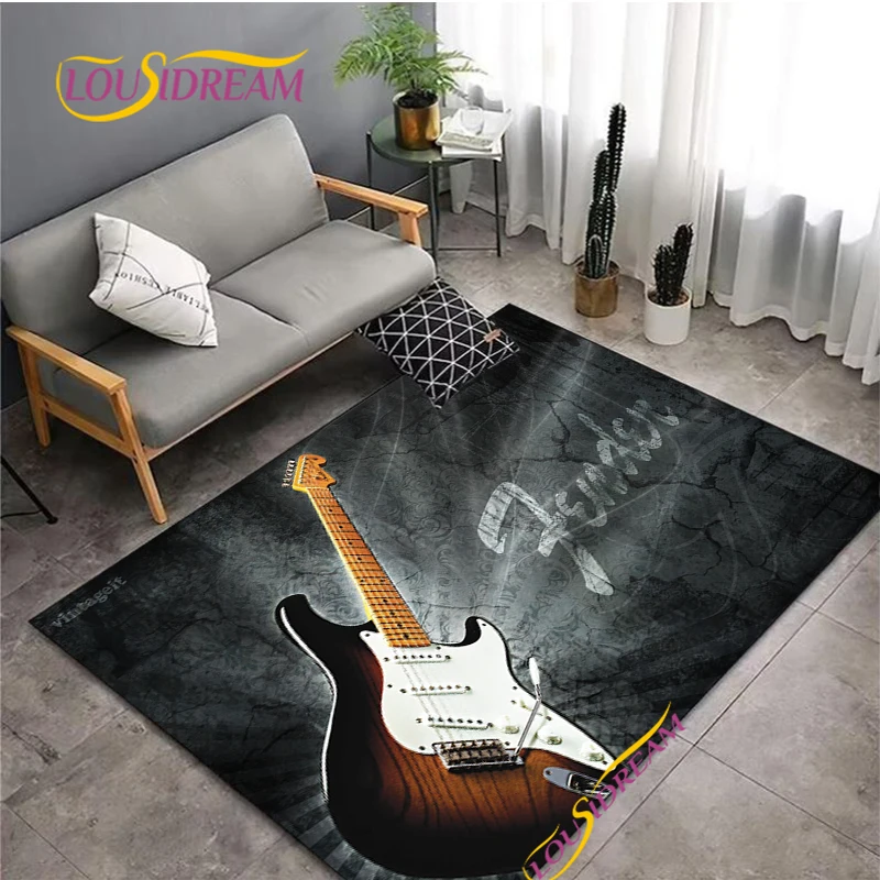 Fender Burning Guitar Pattern  - Kids Outdoor Yoga recension och pris