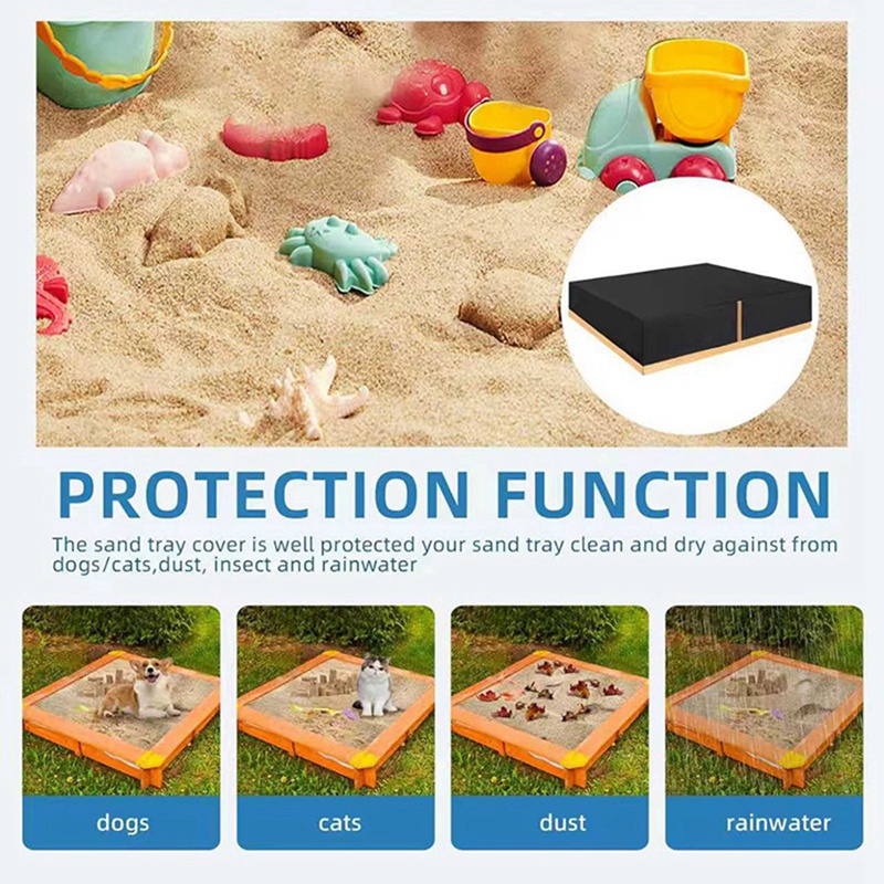 Sand Box Cover Heavy Duty Squa - Kids Outdoor Sandbox recension och pris