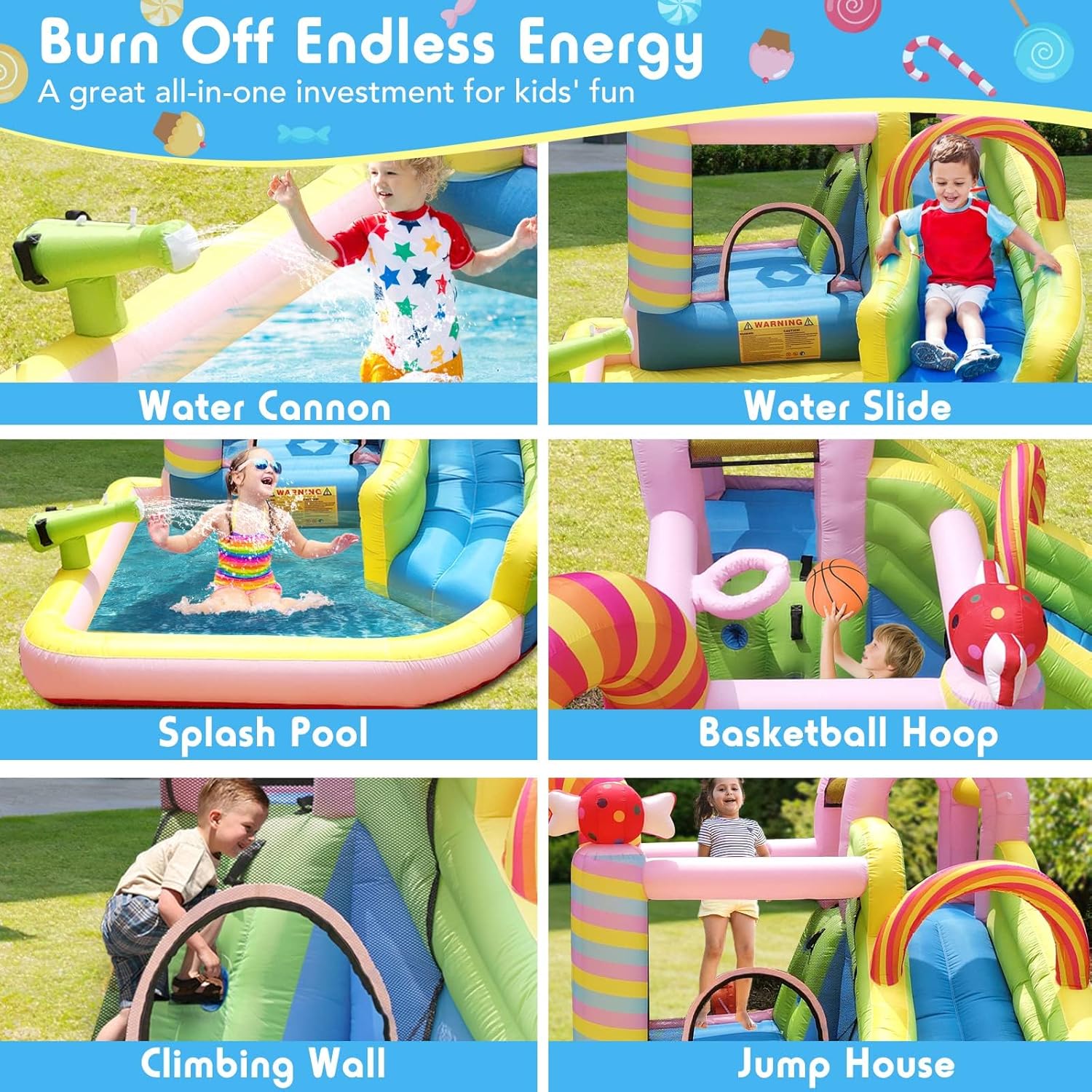 Kids Inflatable Water Slide Bo - Kids Outdoor Pool recension och pris