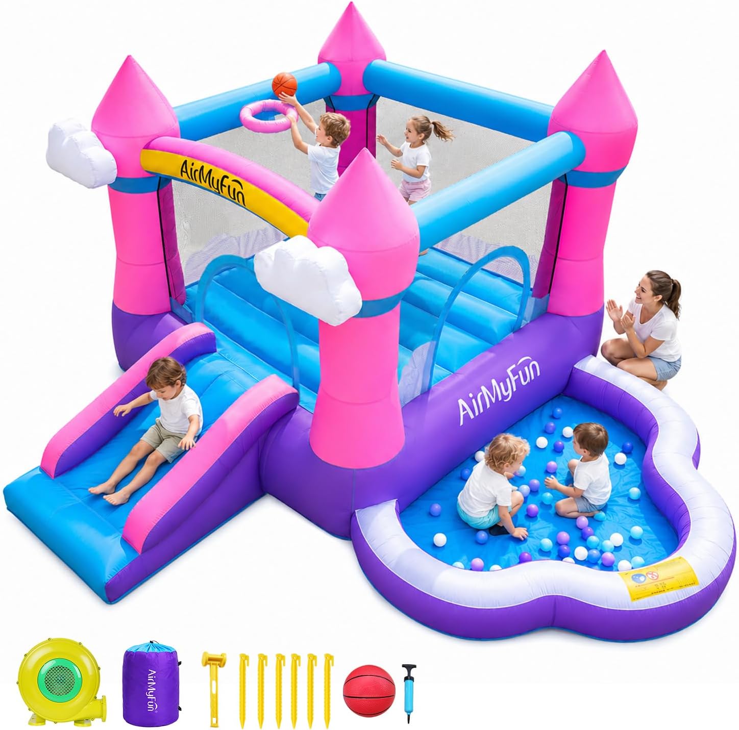 Pink Indoor/Outdoor Inflatable - Kids Outdoor Pool recension och pris