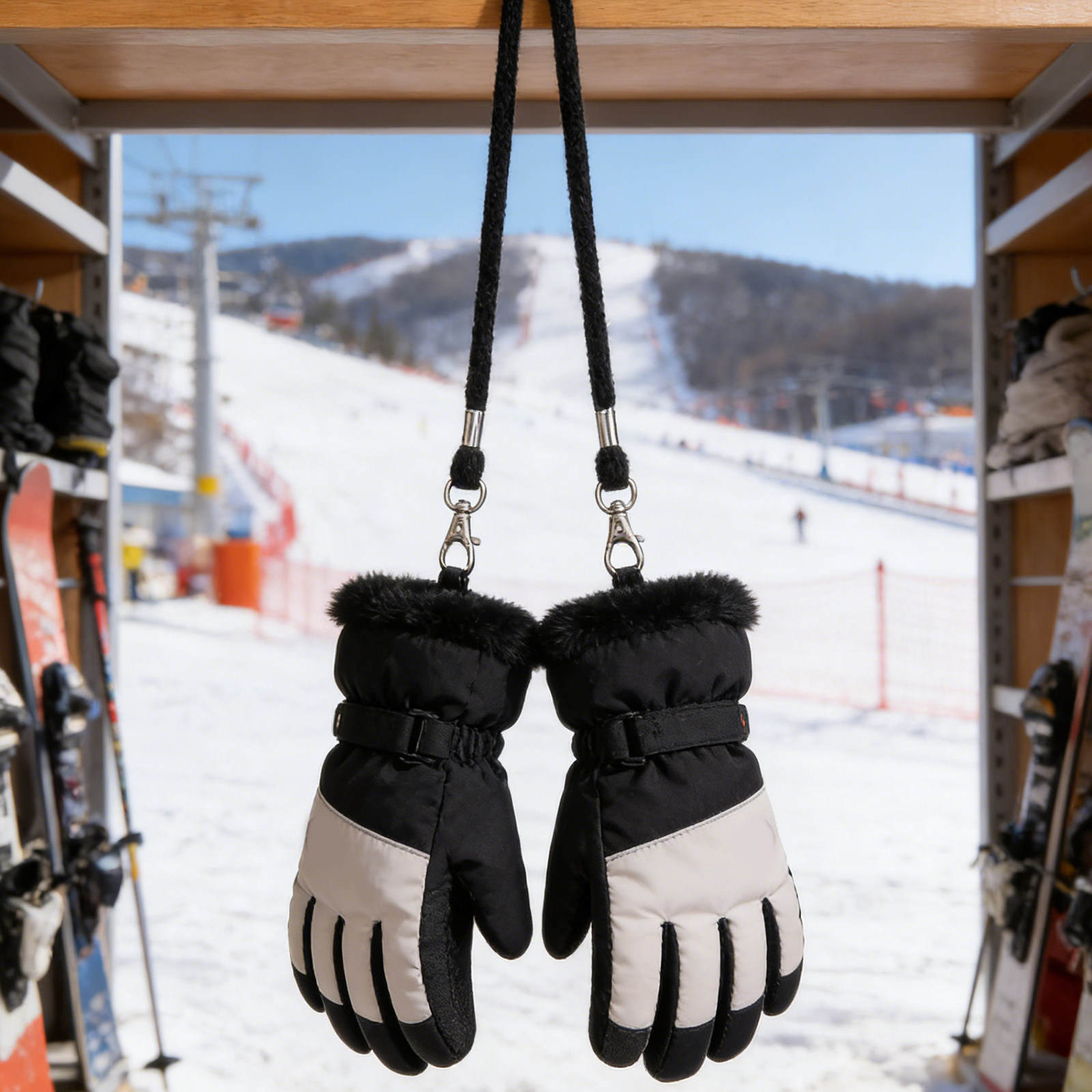 4Pcs Kids Ski Glove Straps Adj - Kids Outdoor Gloves recension och pris