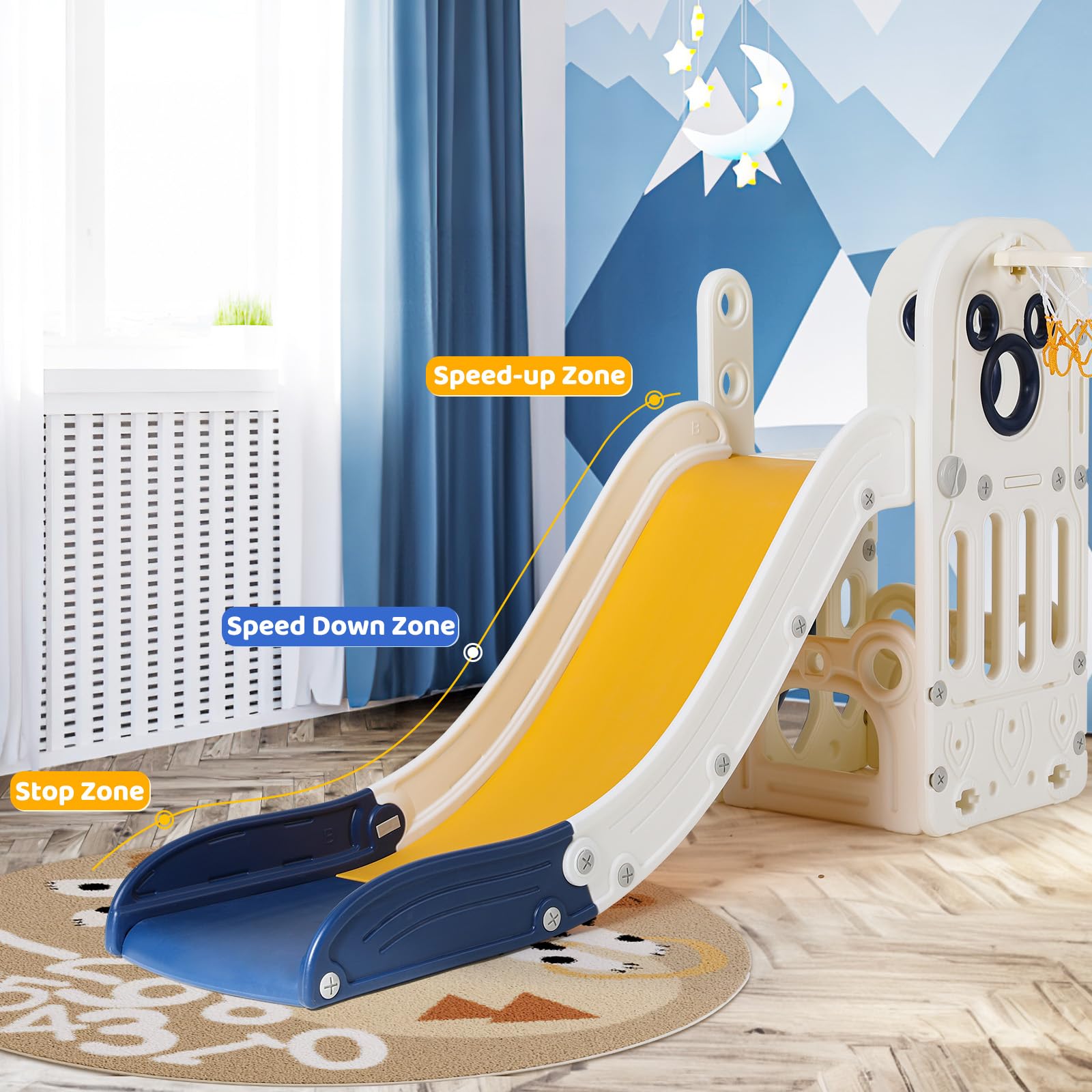 6 in 1 Toddler Slide Playset,  - Kids Outdoor Climber recension och pris