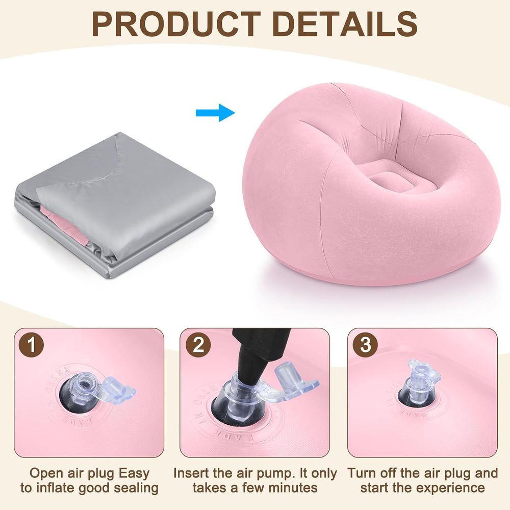 Inflatable Bean Bag Chairs, Pi - Kids Outdoor Loungers recension och pris
