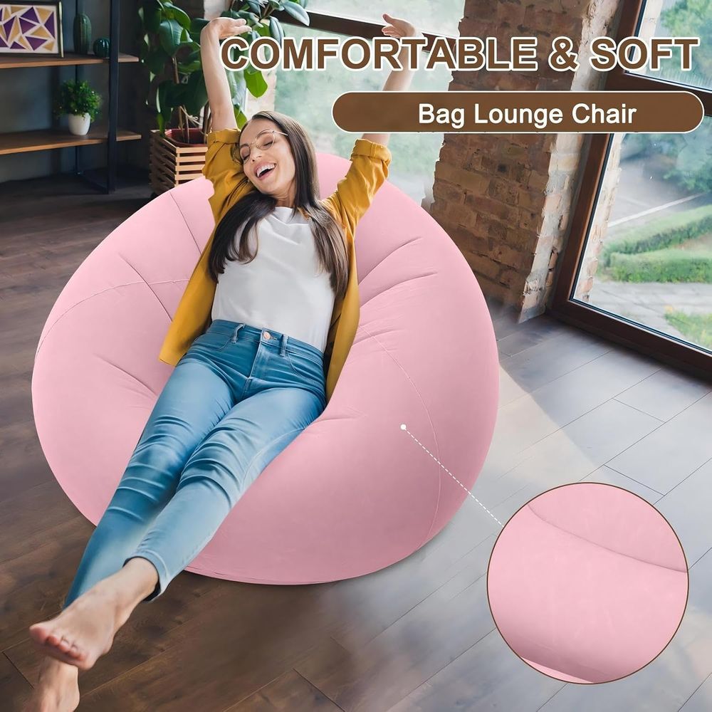 Inflatable Bean Bag Chairs, Pi - Kids Outdoor Loungers recension och pris