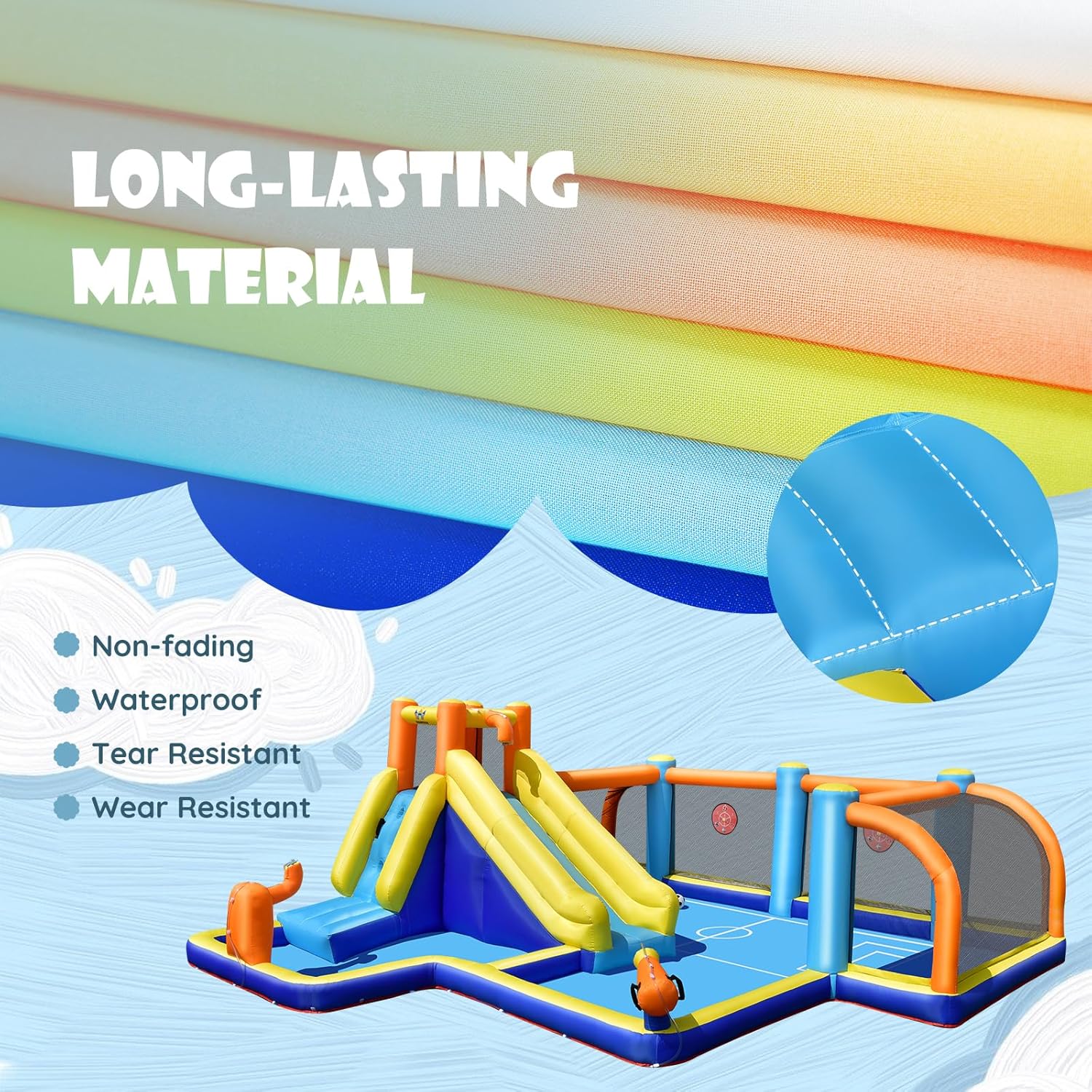 Giant Inflatable Water Slide B - Kids Outdoor Pool recension och pris