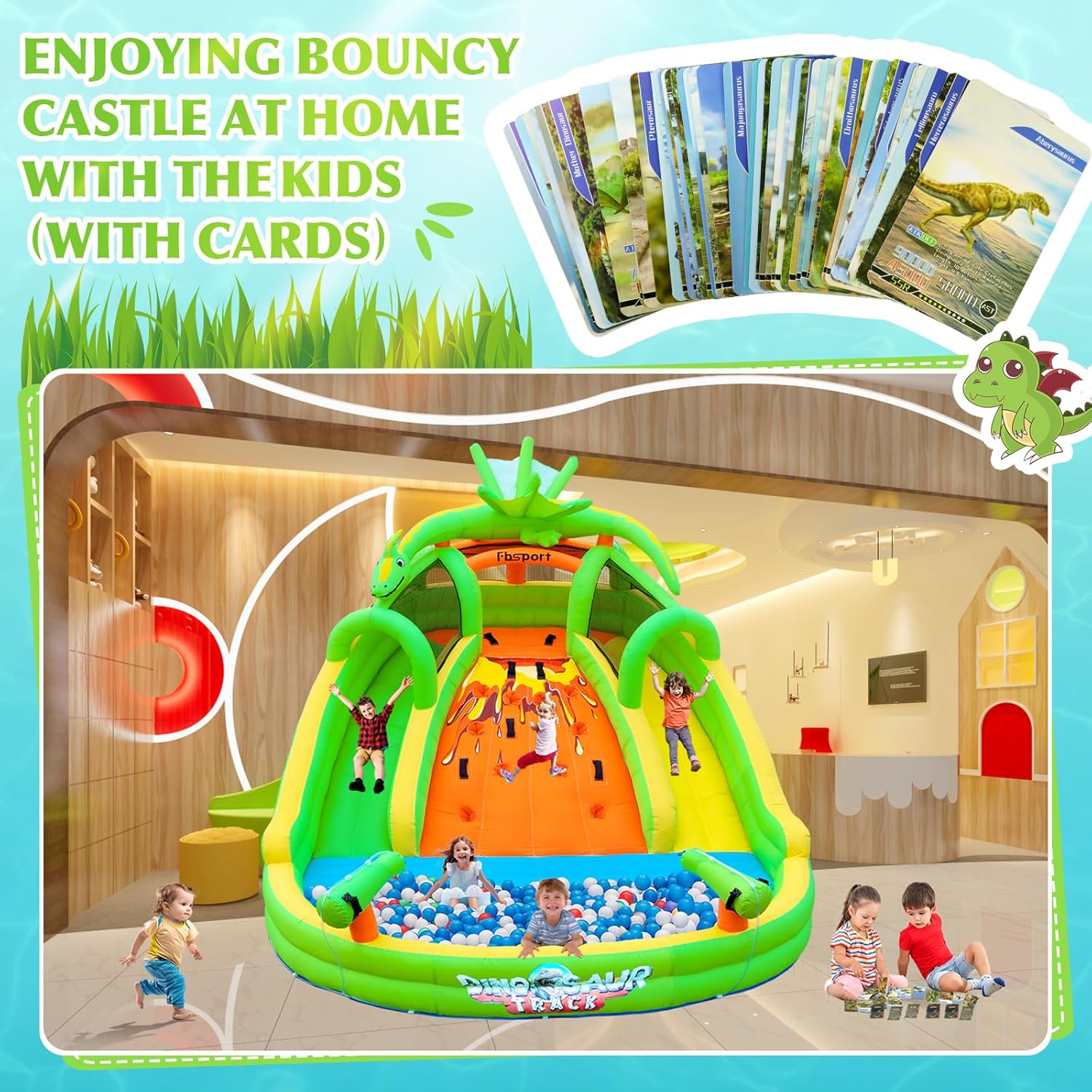 Kids Inflatable Bounce House w - Kids Outdoor Climbing Wall recension och pris