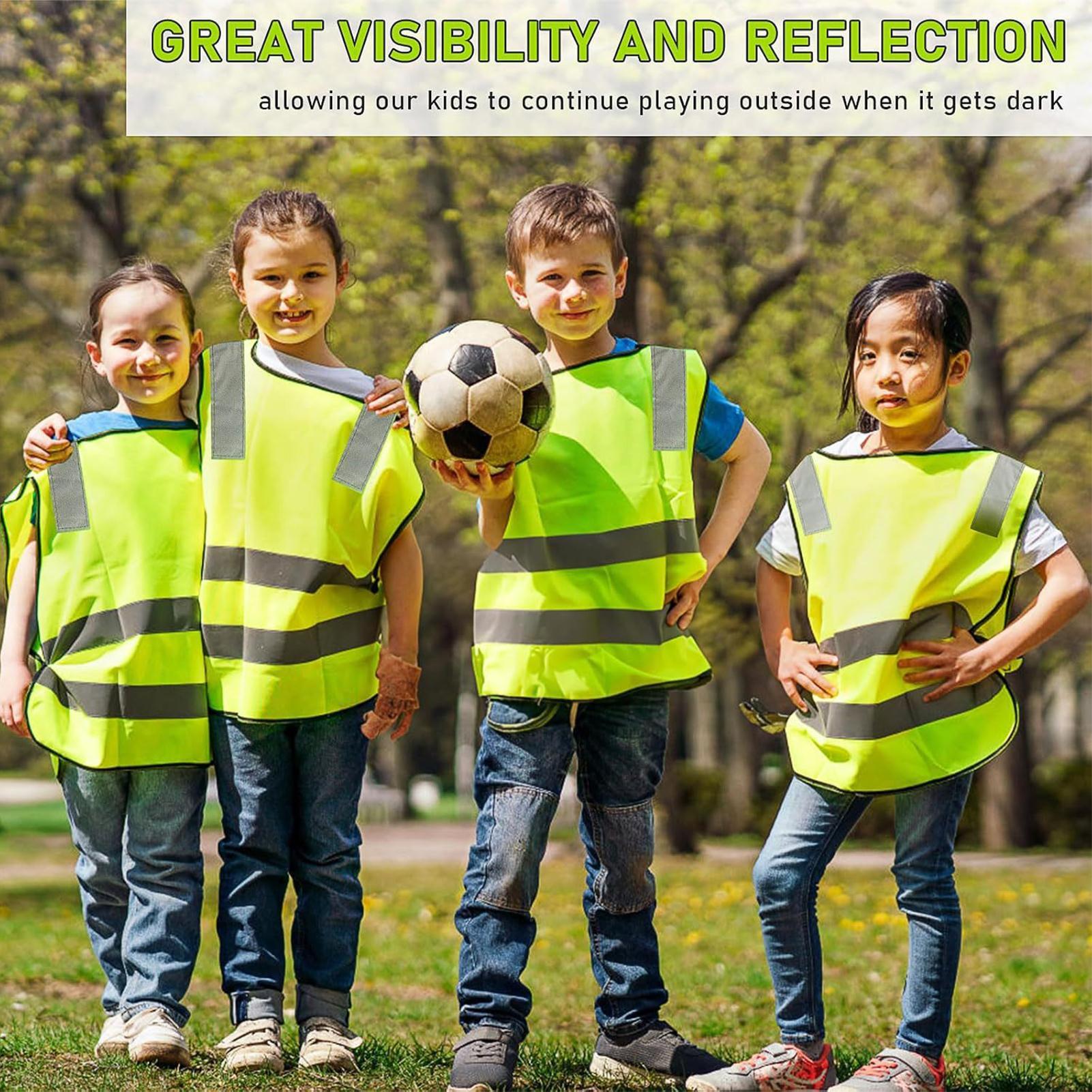 10pcs Kids Reflective Safety V - Kids Outdoor Vest recension och pris