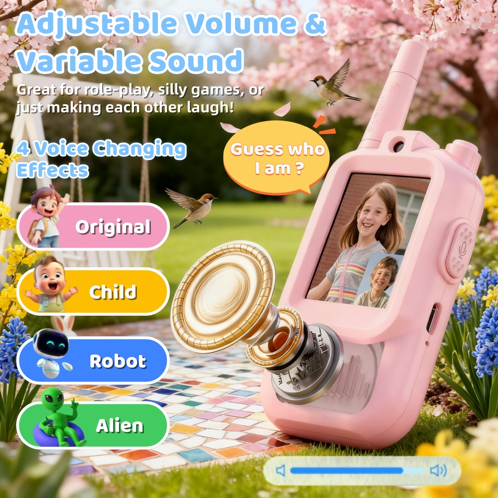 2PCS Video Walkie Talkie For K - Kids Outdoor Videos recension och pris