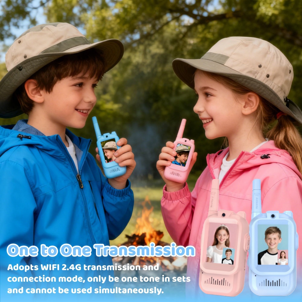2PCS Video Walkie Talkie For K - Kids Outdoor Videos recension och pris