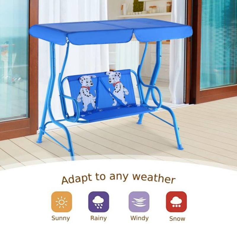 Outdoor Kids Patio Swing Bench - Kids Outdoor Bench recension och pris
