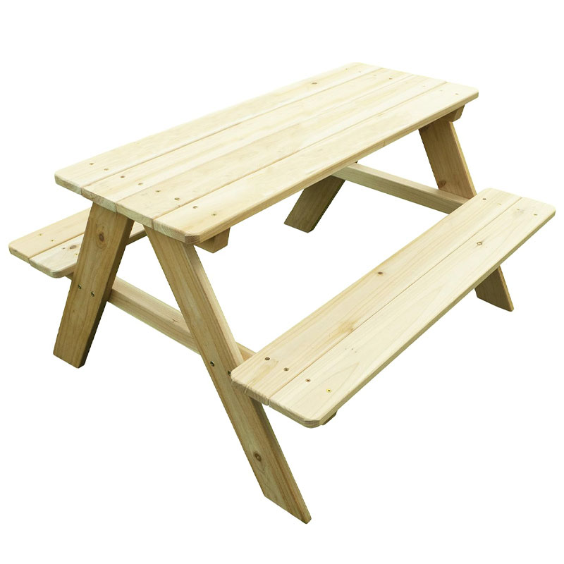 Outdoor Wooden Kids Picnic Tab - Kids Outdoor Bench recension och pris