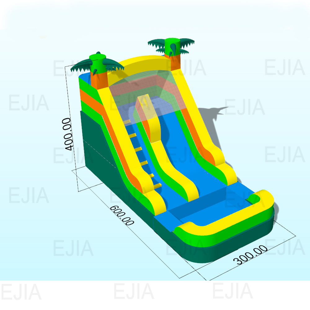 Backyard Inflatable Slides wit - Kids Outdoor Pool recension och pris